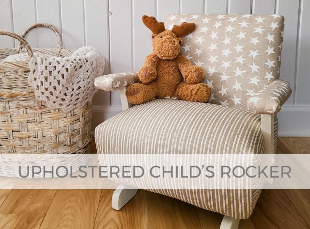 Upholstered Child's Rocker Makeover by Prodigal Pieces | prodigalpieces.com