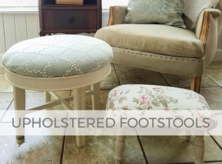 DIY Upholstered Footstools | prodigalpieces.com