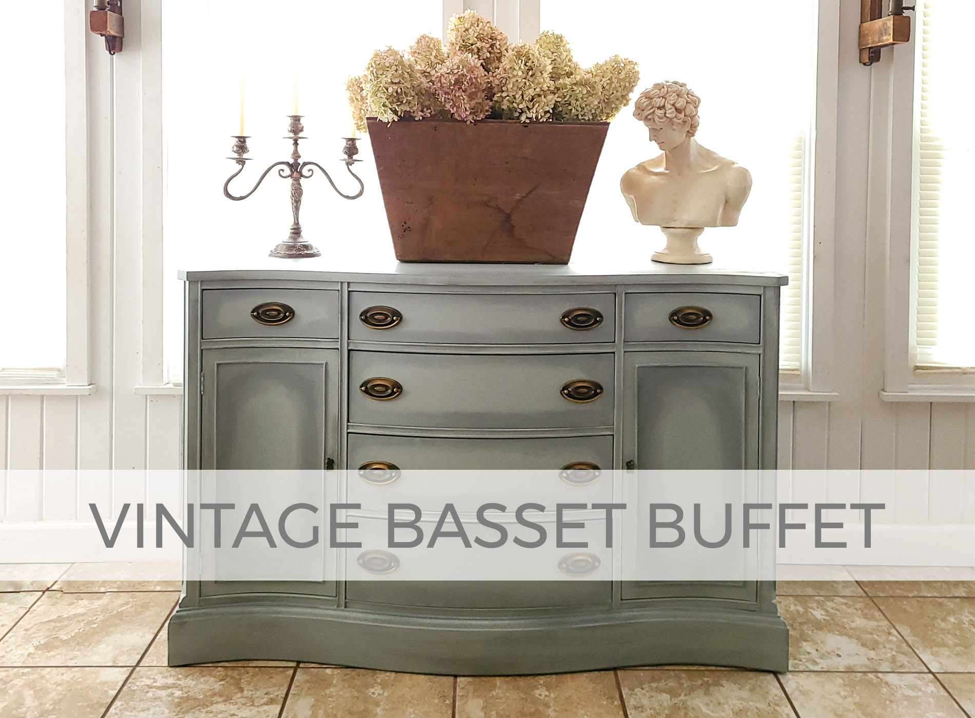Vintage Basset Buffet Makeover by Prodigal Pieces | prodigalpieces.com #prodigalpieces