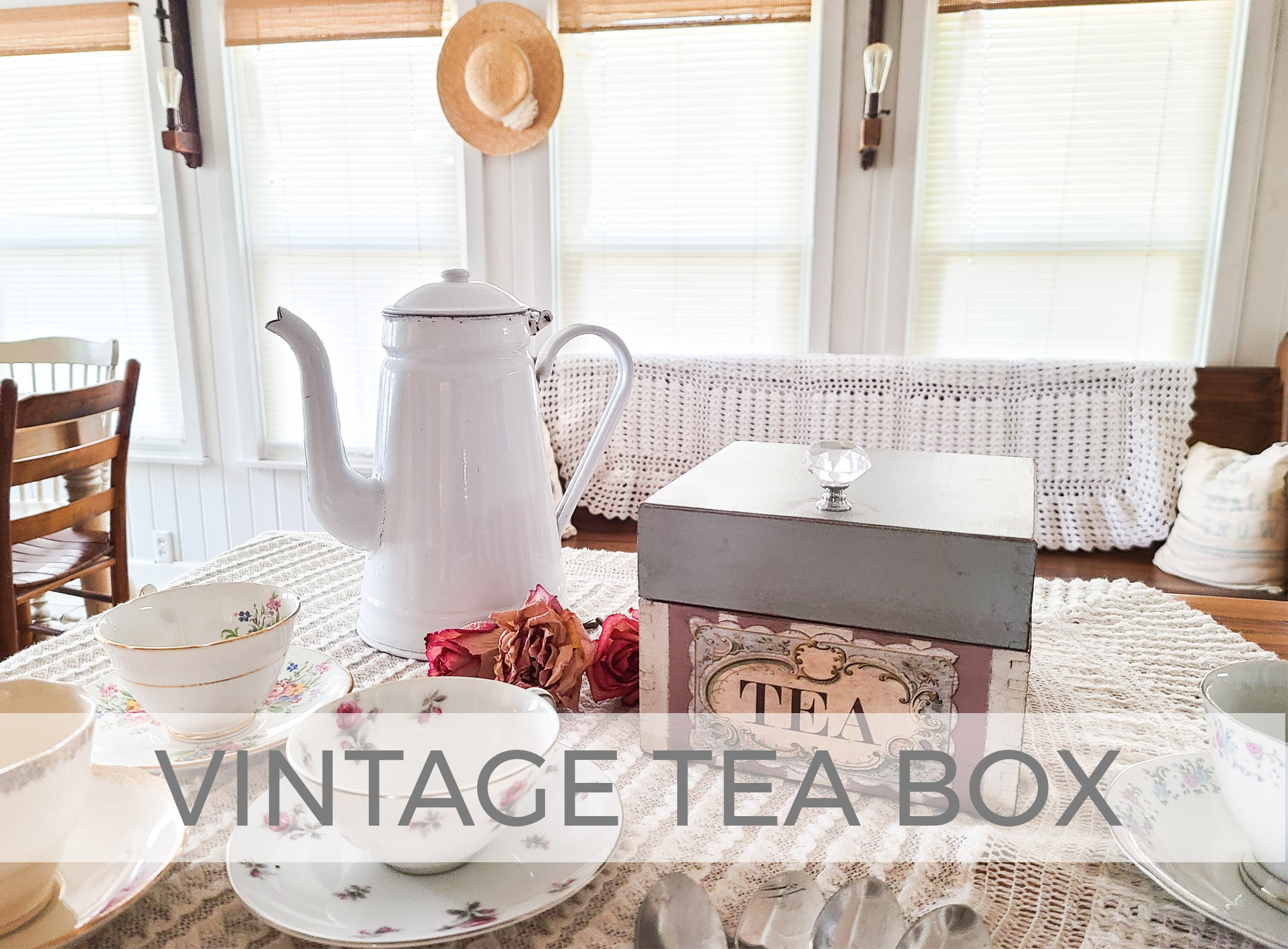 Vintage Tea Box Mini Makeover by Larissa of Prodigal Pieces | prodigalpieces.com