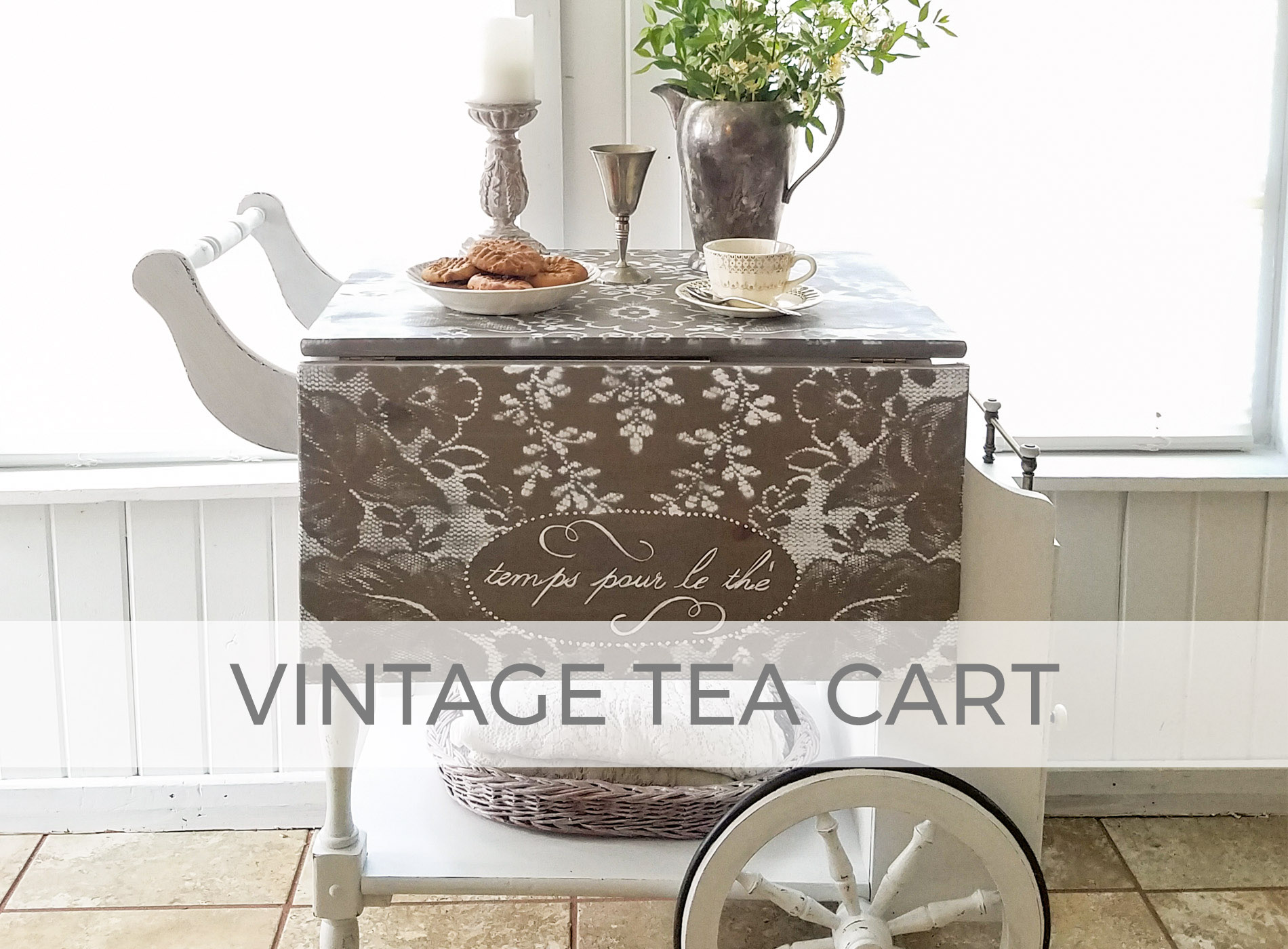 Vintage Tea Cart Refinished by Larissa of Prodigal Pieces | prodigalpieces.com