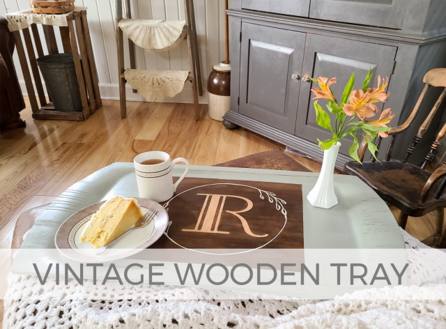 Vintage Wooden Serving Tray by Prodigal Pieces | prodigalpieces.com