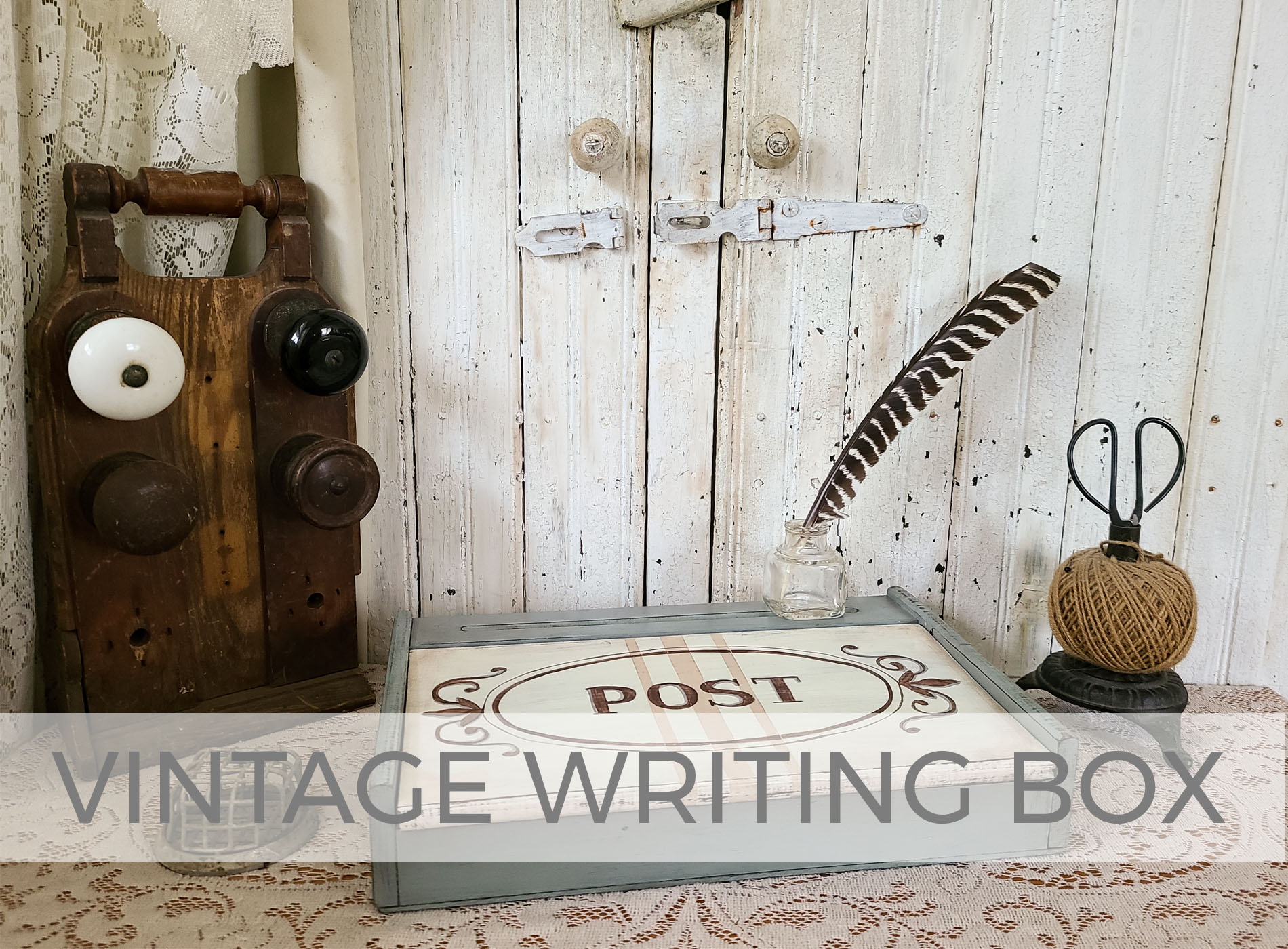 Vintage Writing Box Makeover by Larissa of Prodigal Pieces | prodigalpieces.com #prodigalpieces