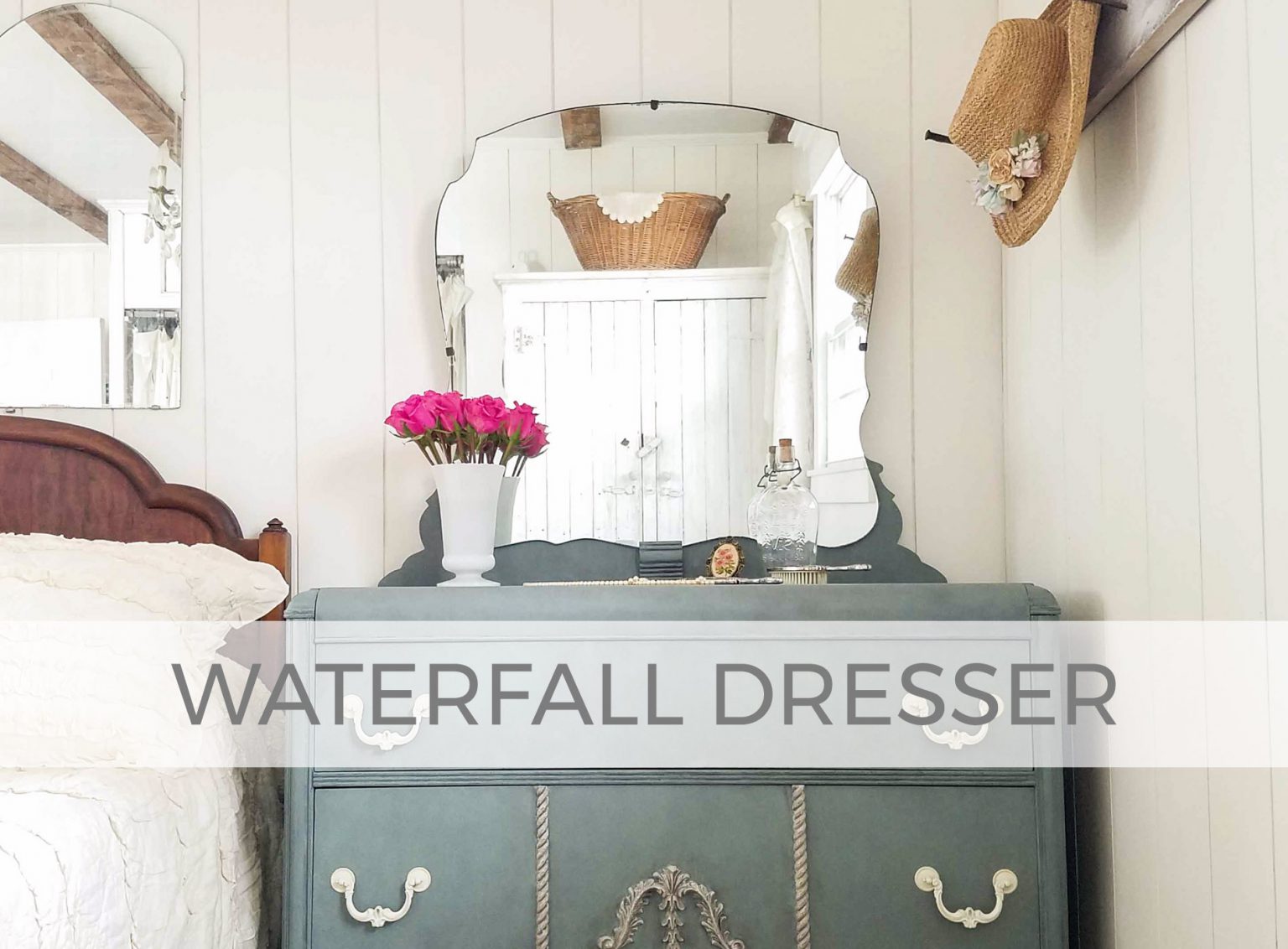 Antique Art Deco Waterfall Dresser by Prodigal Pieces | prodigalpieces.com