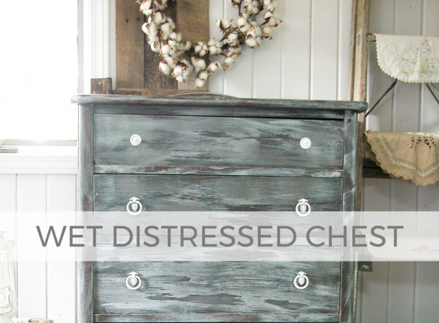 How to Distress with Water by Larissa of Prodigal Pieces | prodigalpieces.com #prodigalpieces
