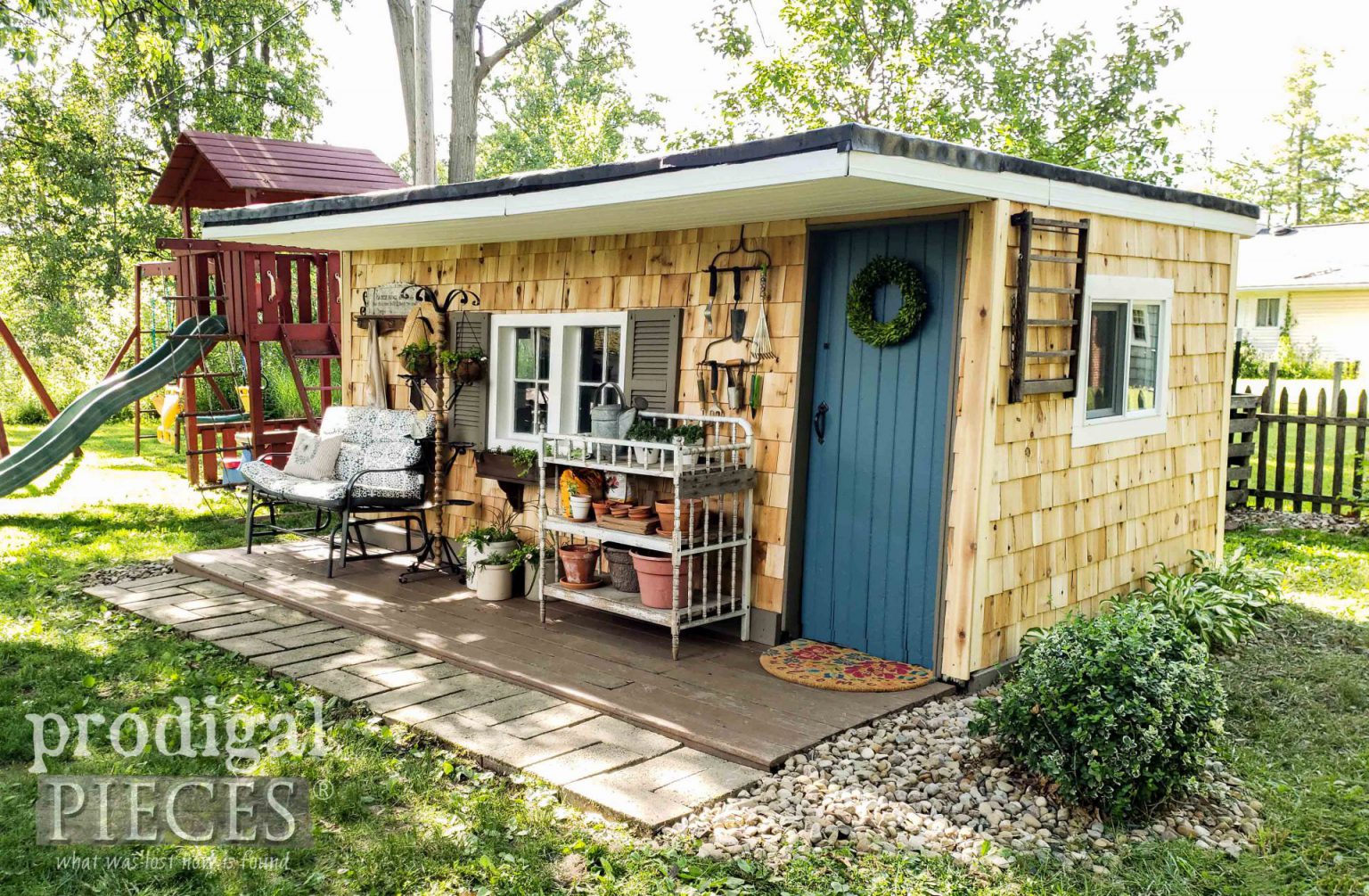 Garden Shed Remodel & Reveal - Prodigal Pieces