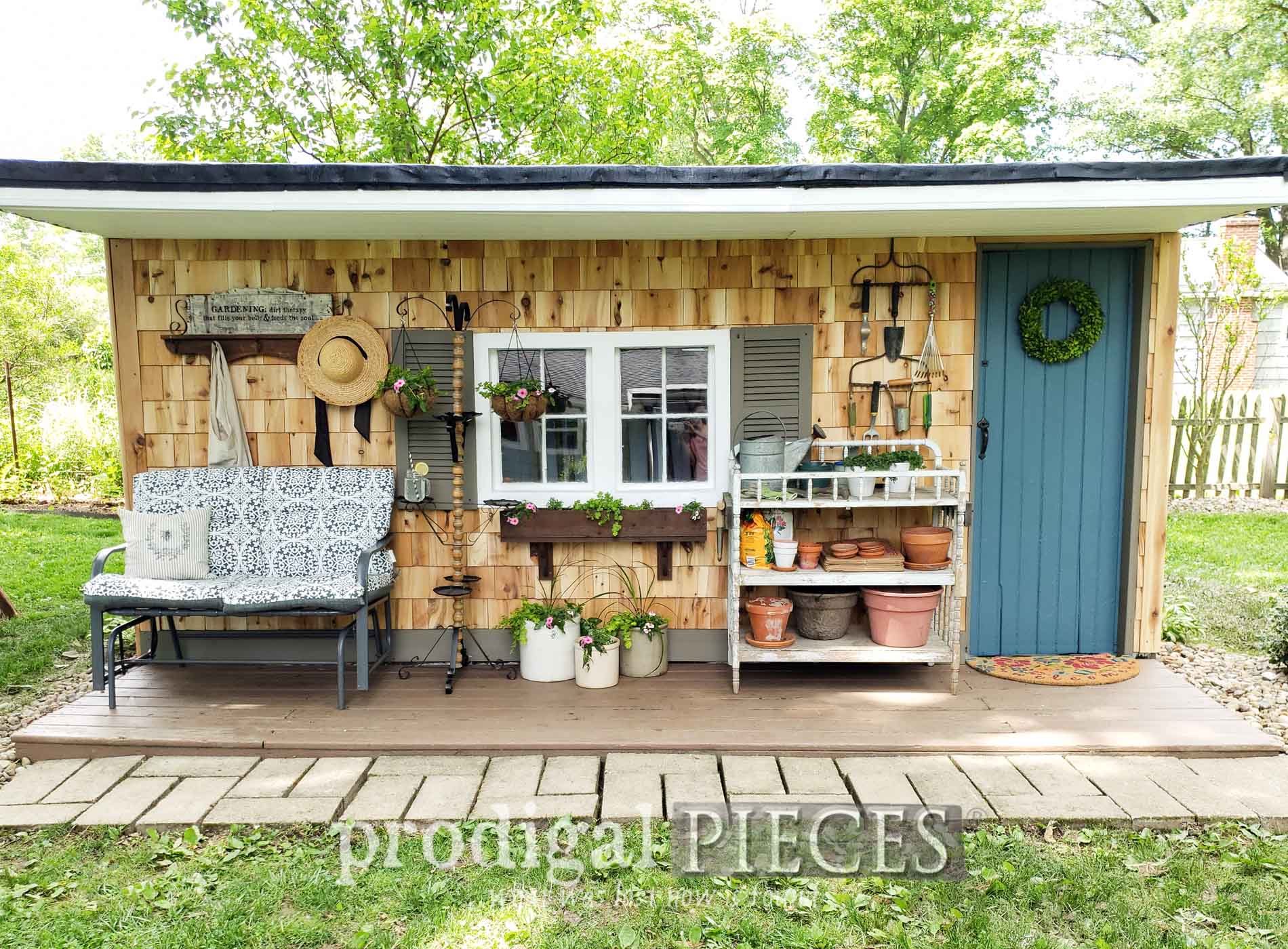 Featured Garden Shed Remodel by Larissa of Prodigal Pieces | prodigalpieces.com #prodigalpieces #diy #garden #home #homedecor #farmhouse