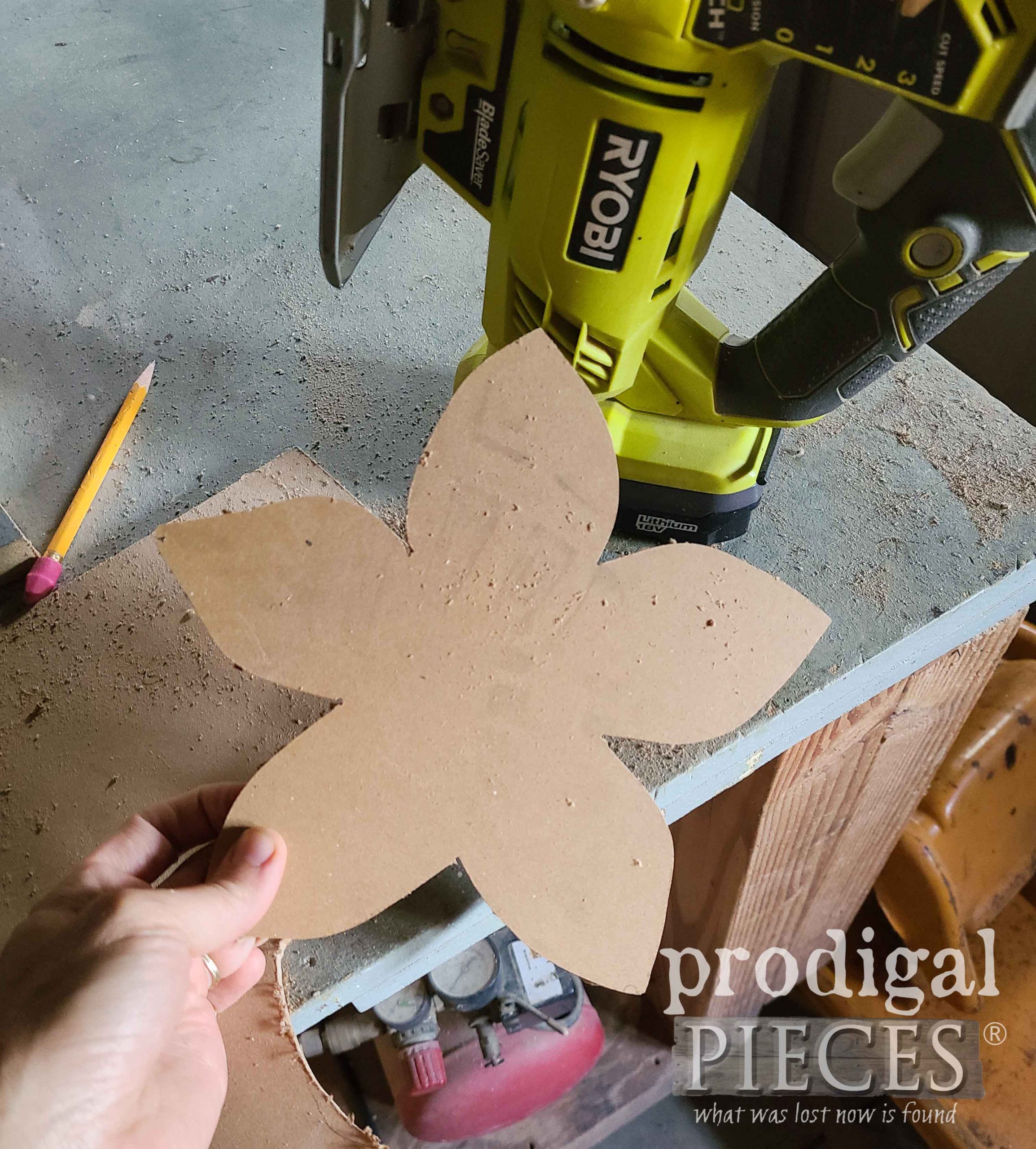 Flower Cut Out for Salvaged Art by Prodigal Pieces | prodigalpieces.com