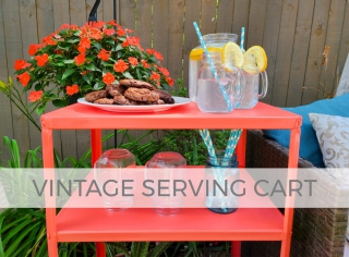 Vintage Serving Cart Update by Larissa of Prodigal Pieces | prodigalpieces.com