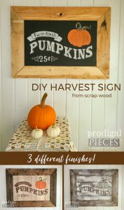 DIY Harvest Sign from Scrap Wood - Prodigal Pieces