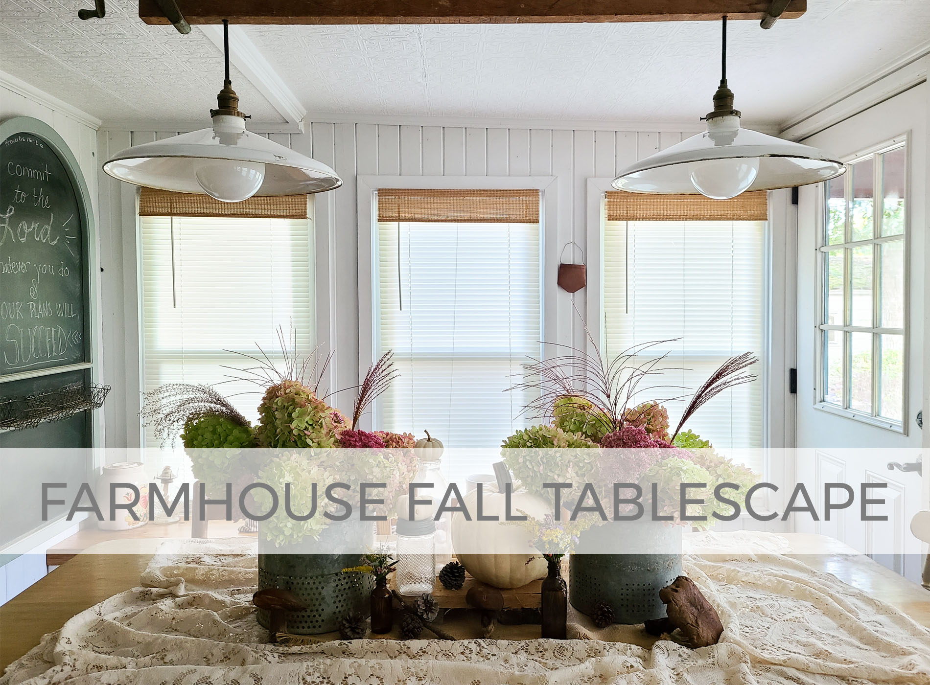 Farmhouse Fall Tablescape by Larissa of Prodigal Pieces | prodigalpieces.com #prodigalpieces