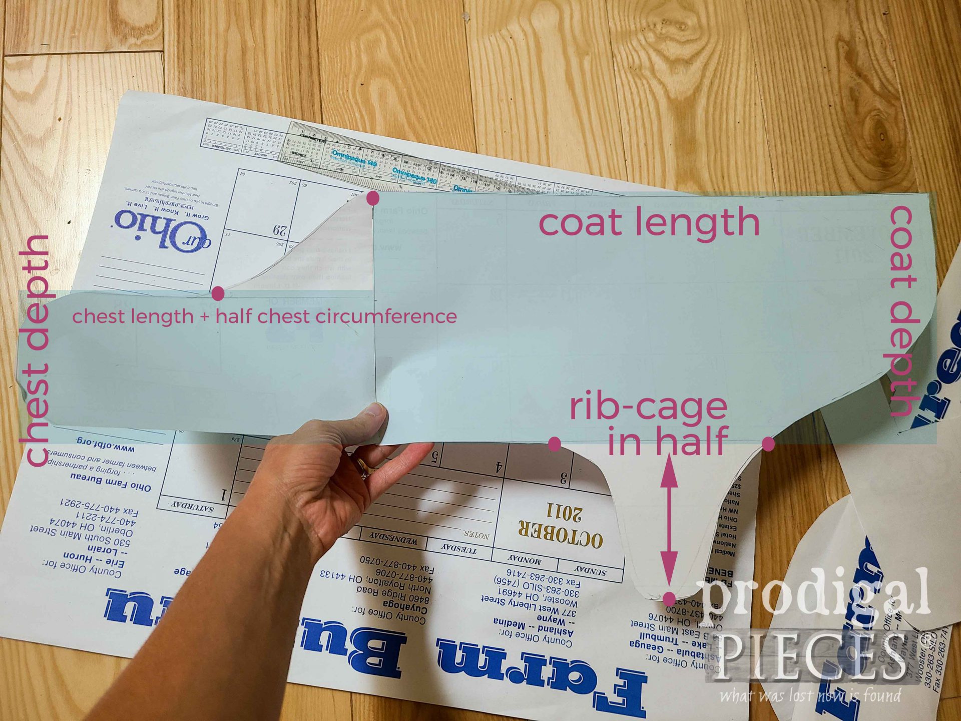 Paper Pattern for DIY Dog Coat | prodigalpieces.com #prodigalpieces