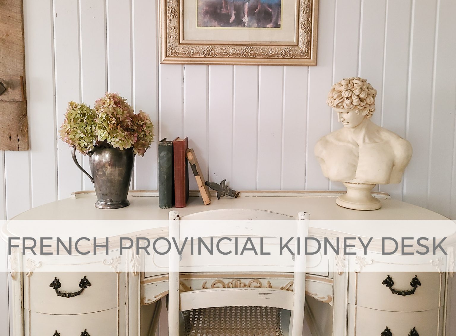 French Provincial Kidney Desk Makeover by Larissa of Prodigal Pieces | prodigalpieces.com #prodigalpieces