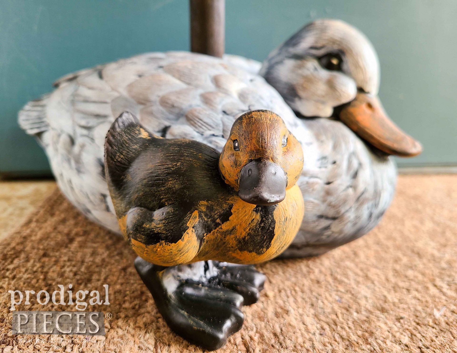 Mama Duck & Duckling Upcycled Doorstop by Larissa of Prodigal Pieces | prodigalpieces.com #prodigalpieces #diy #home #homedecor