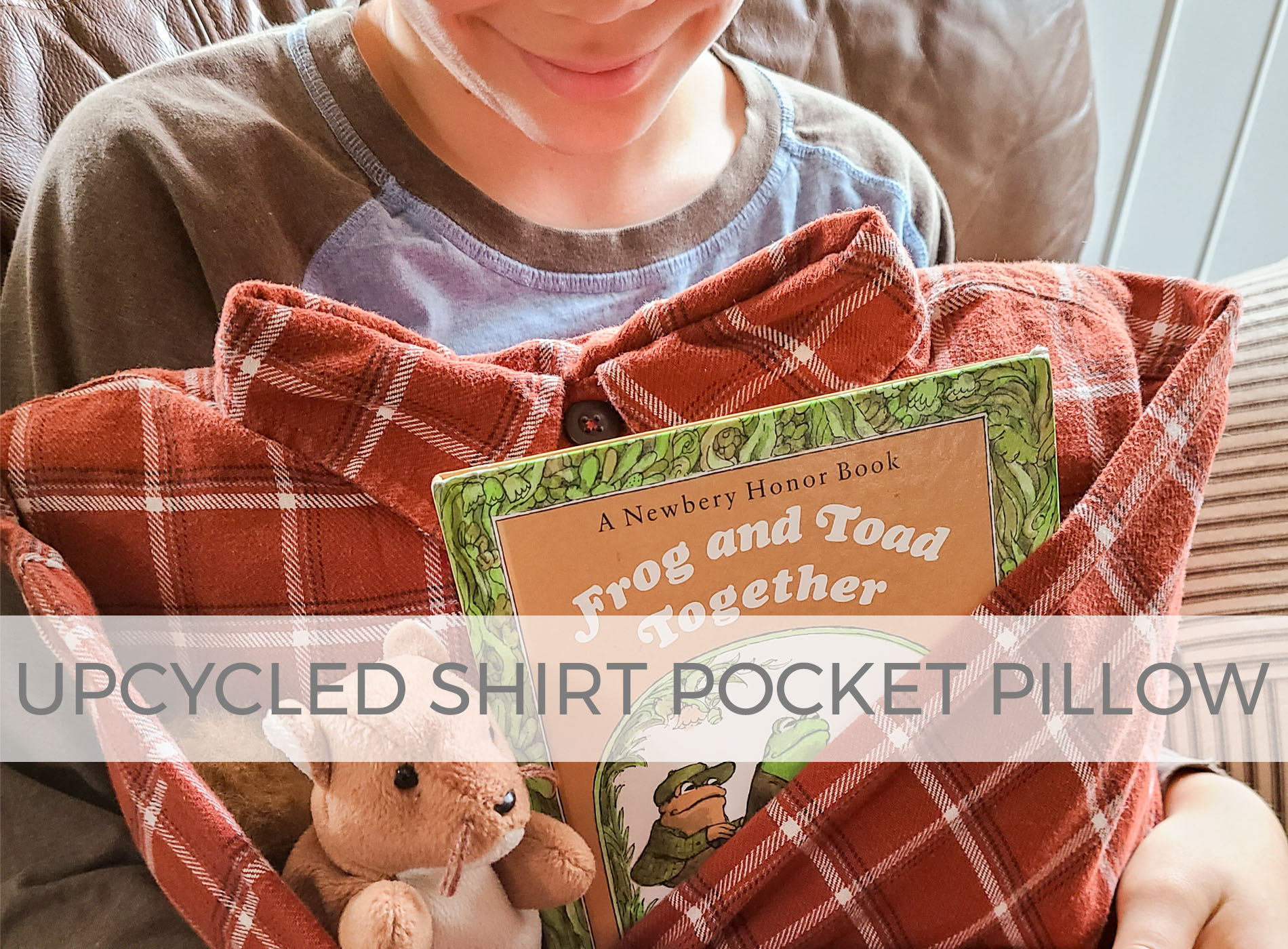 Upcycled Shirt Pocket Pillow for Gifts ~ Tutorial by Larissa of Prodigal Pieces | prodigalpieces.com #prodigalpieces