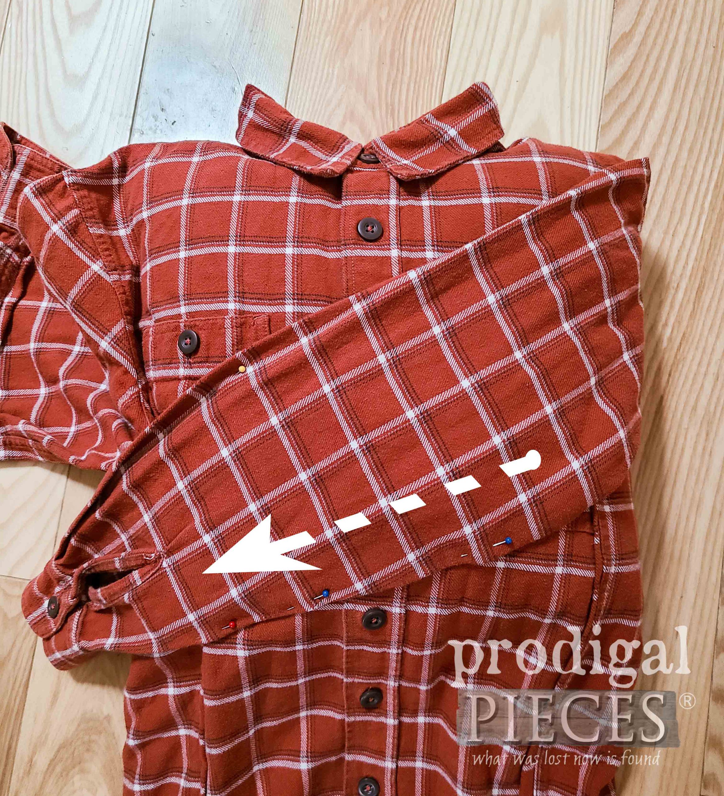 Sewing Upcycled Shirt Pocket Pillow by Larissa of Prodigal Pieces | prodigalpieces.com