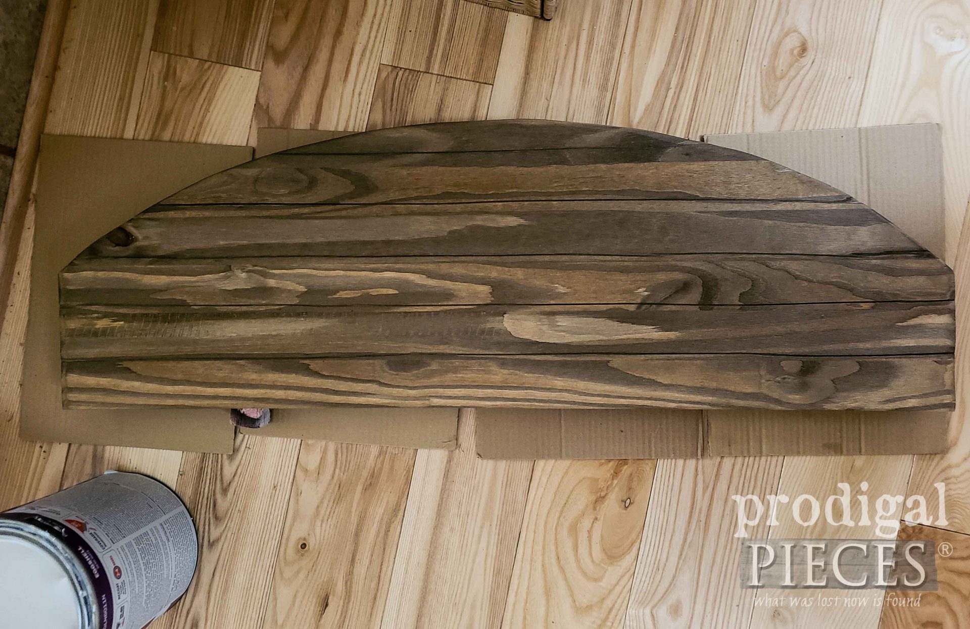 Stained Wood Coat Rack by Larissa of Prodigal Pieces | prodigalpieces.com 