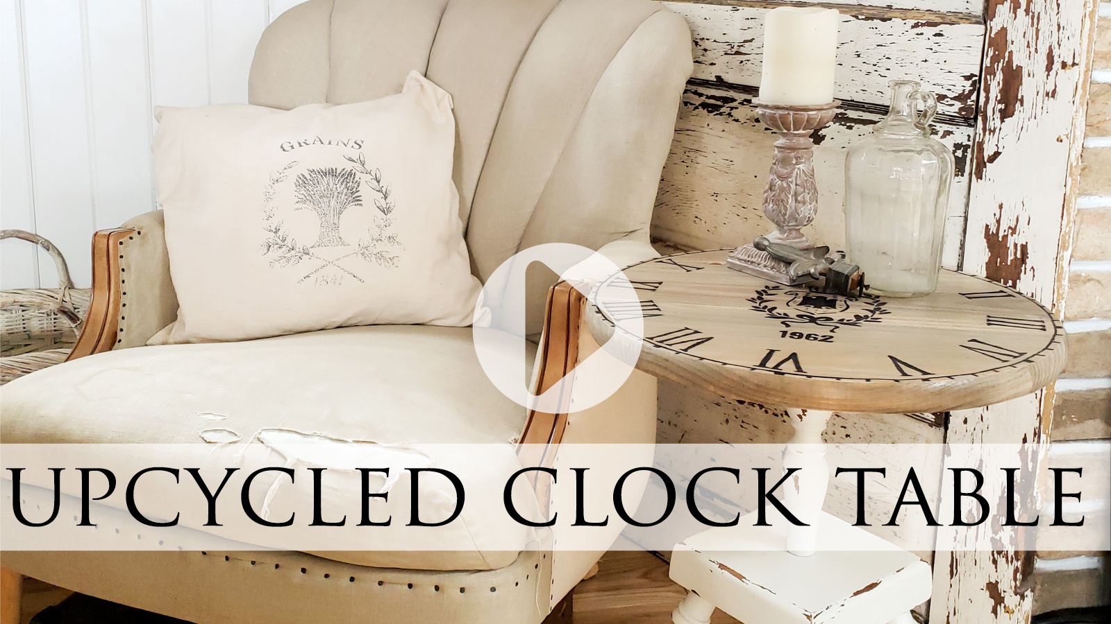 Upcycled Clock Face Table from Vintage Ash Tray by Larissa of Prodigal Pieces | prodigalpieces.com #prodigalpieces
