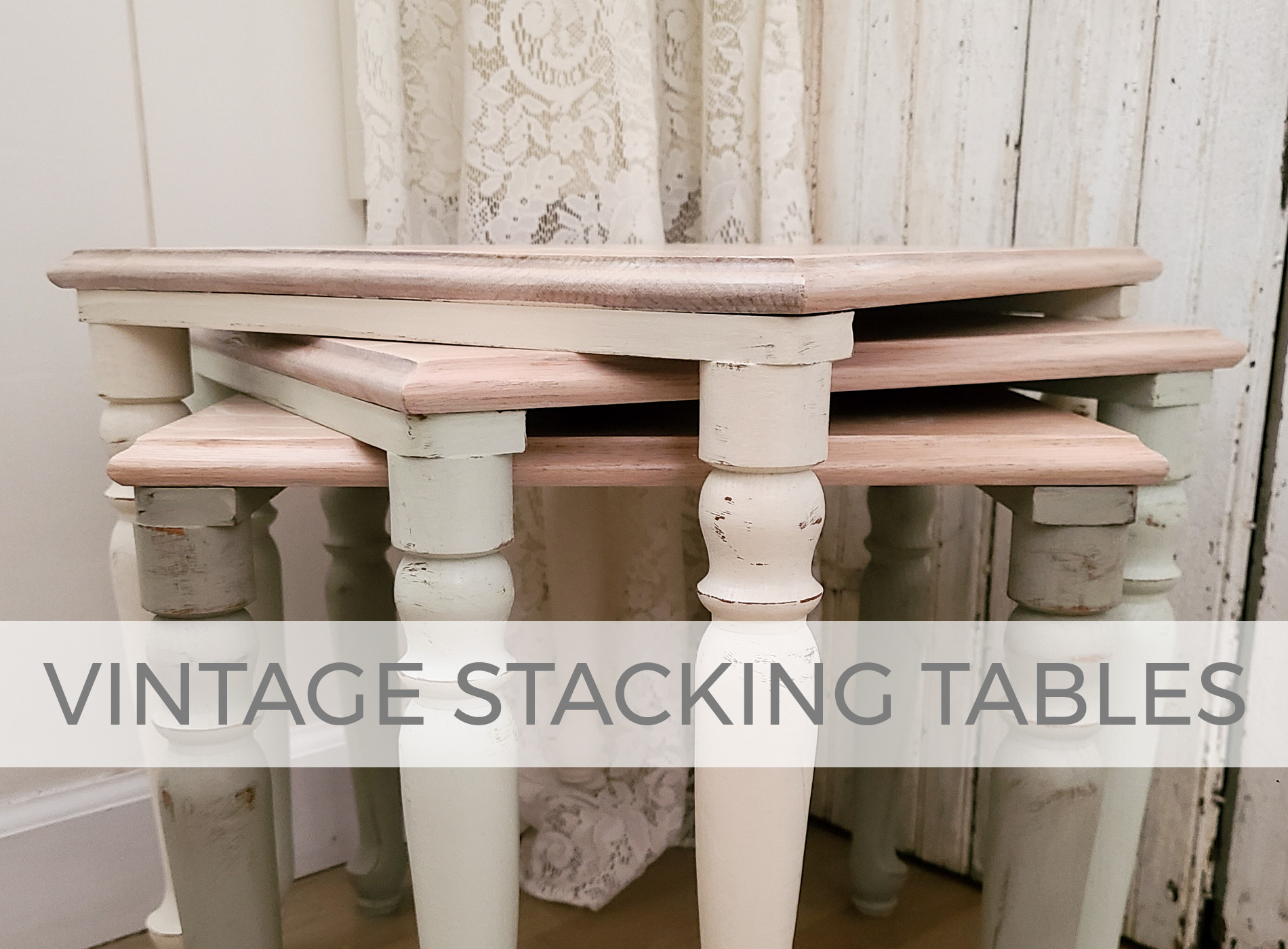 Vintage Stacking Tables Makeover by Larissa of Prodigal Pieces | prodigalpieces.com #prodigalpieces