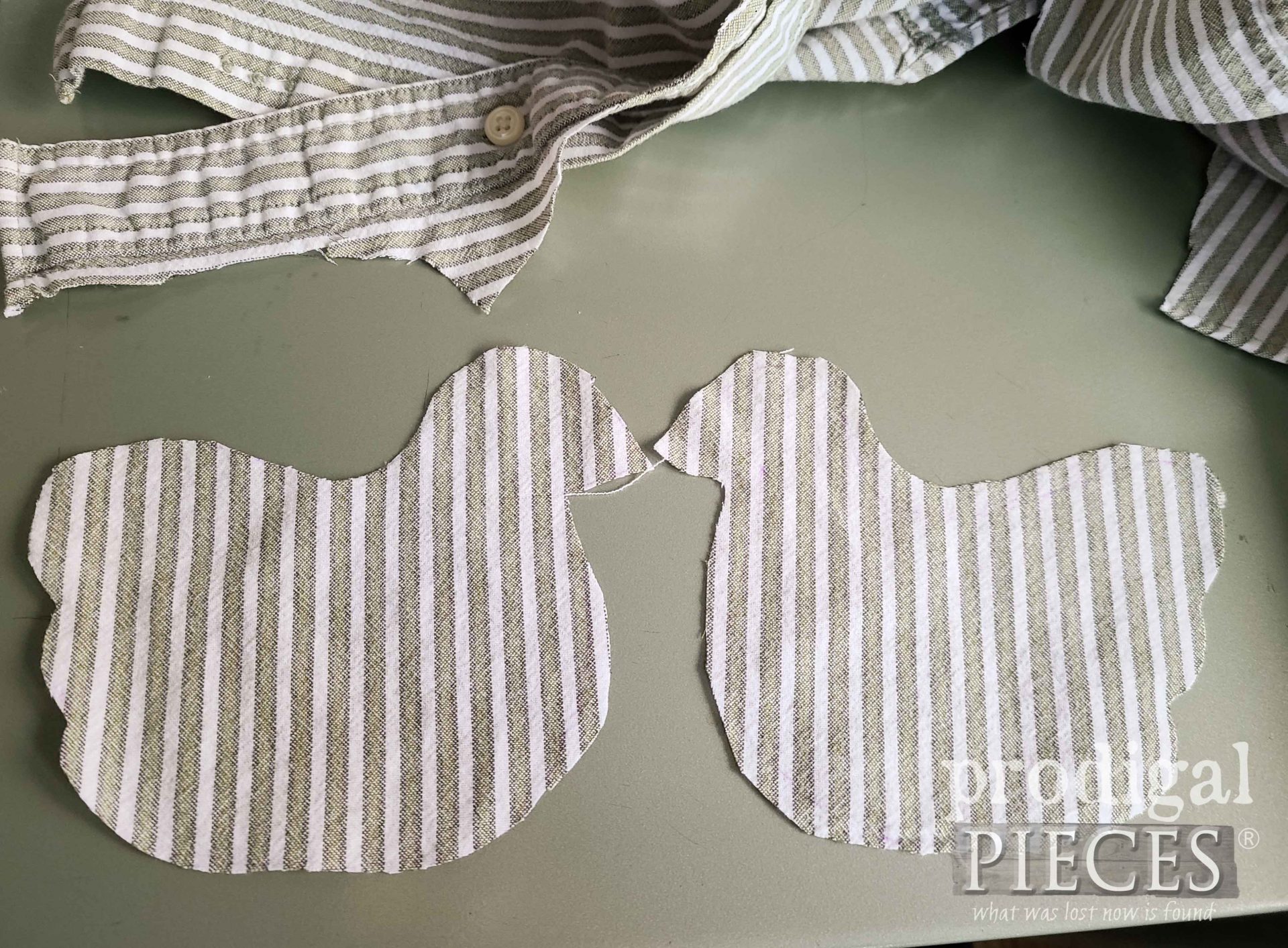 Mirrored Cutouts of Chicken for Upcycled Bowl Filler | prodigalpieces.com