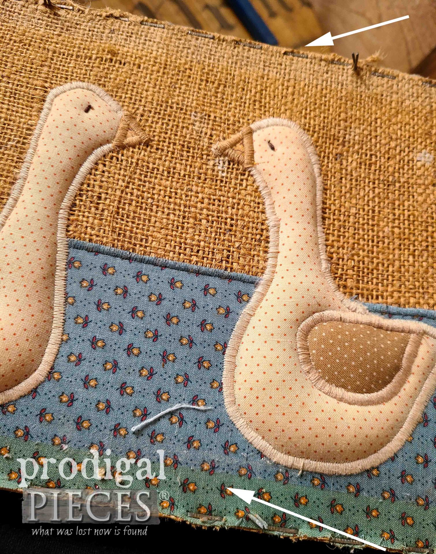 Fabric Geese Close-Up | prodigalpieces.com