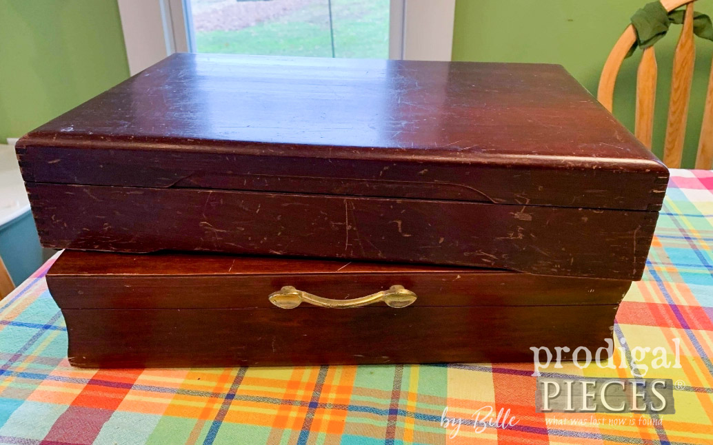 Repurposed Silverware Box to Vintage Luggage - Prodigal Pieces