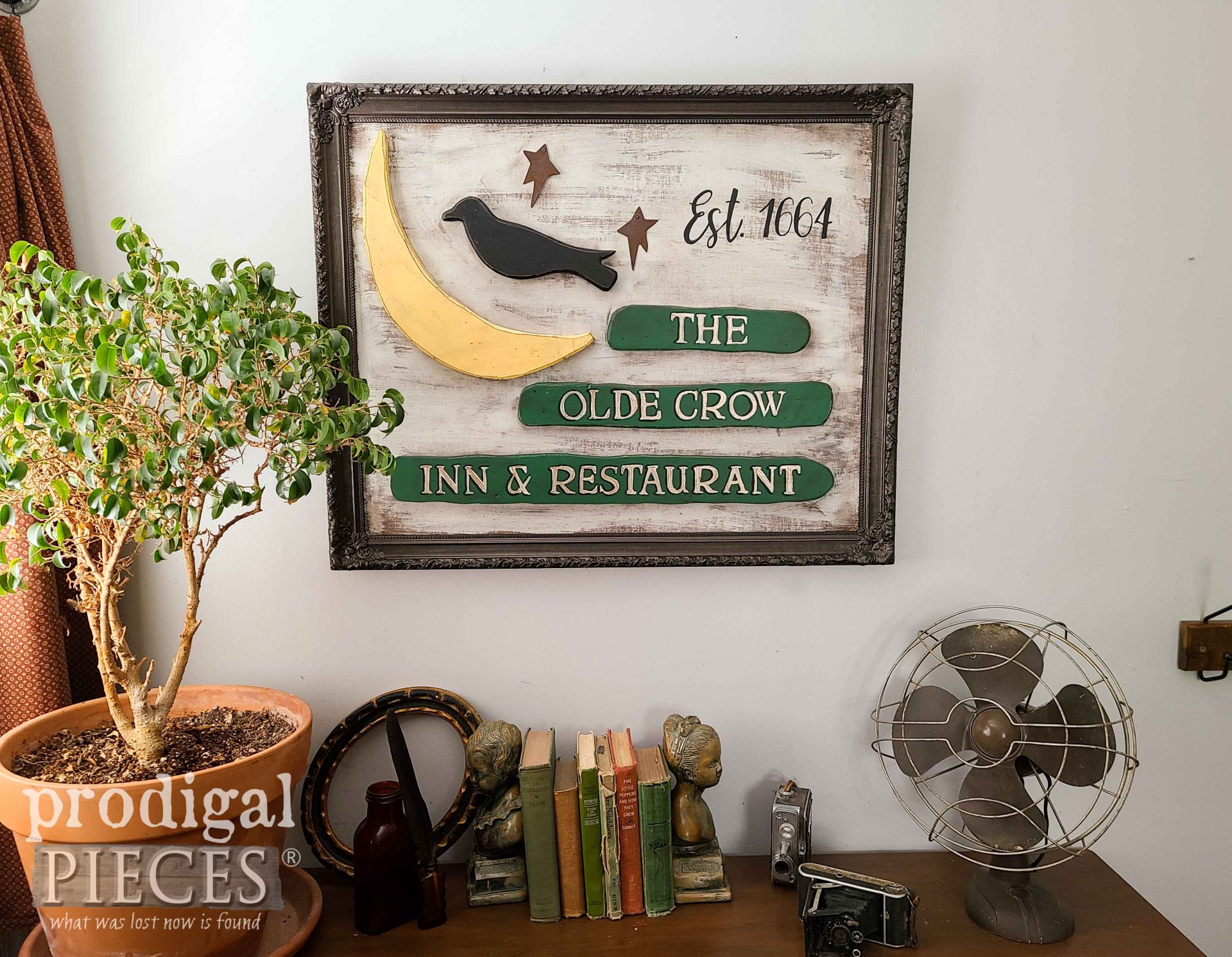 Farmhouse Style Antique Sign from Upcycled Decor by Larissa of Prodigal Pieces | prodigalpieces.com #prodigalpieces #diy #home #homedecor #farmhouse