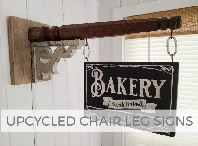 Upcycled Chair Leg Sign for Farmhouse Decor by Larissa of Prodigal Pieces | prodigalpieces.com #prodigalpieces