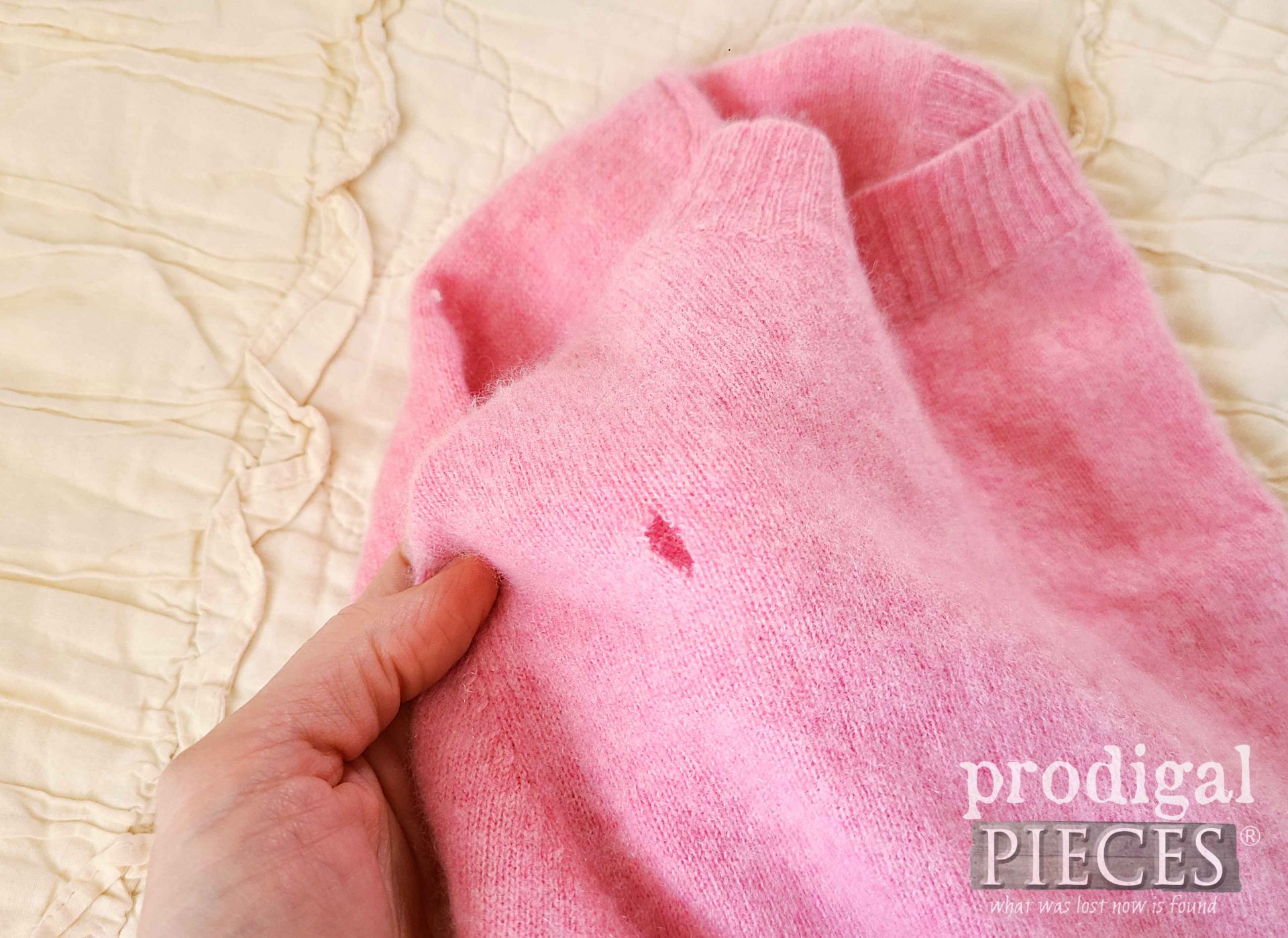 Hole in Cashmere Sweater | prodigalpieces.com