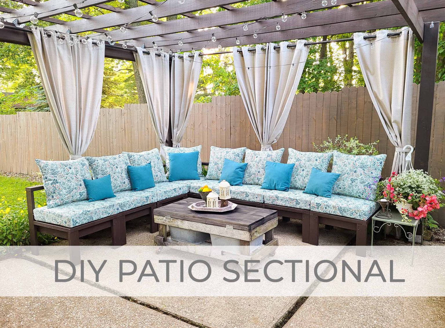 DIY Patio Secitonal Sofa Build Plans by Prodigal Pieces | prodigalpieces.com #prodigalpieces