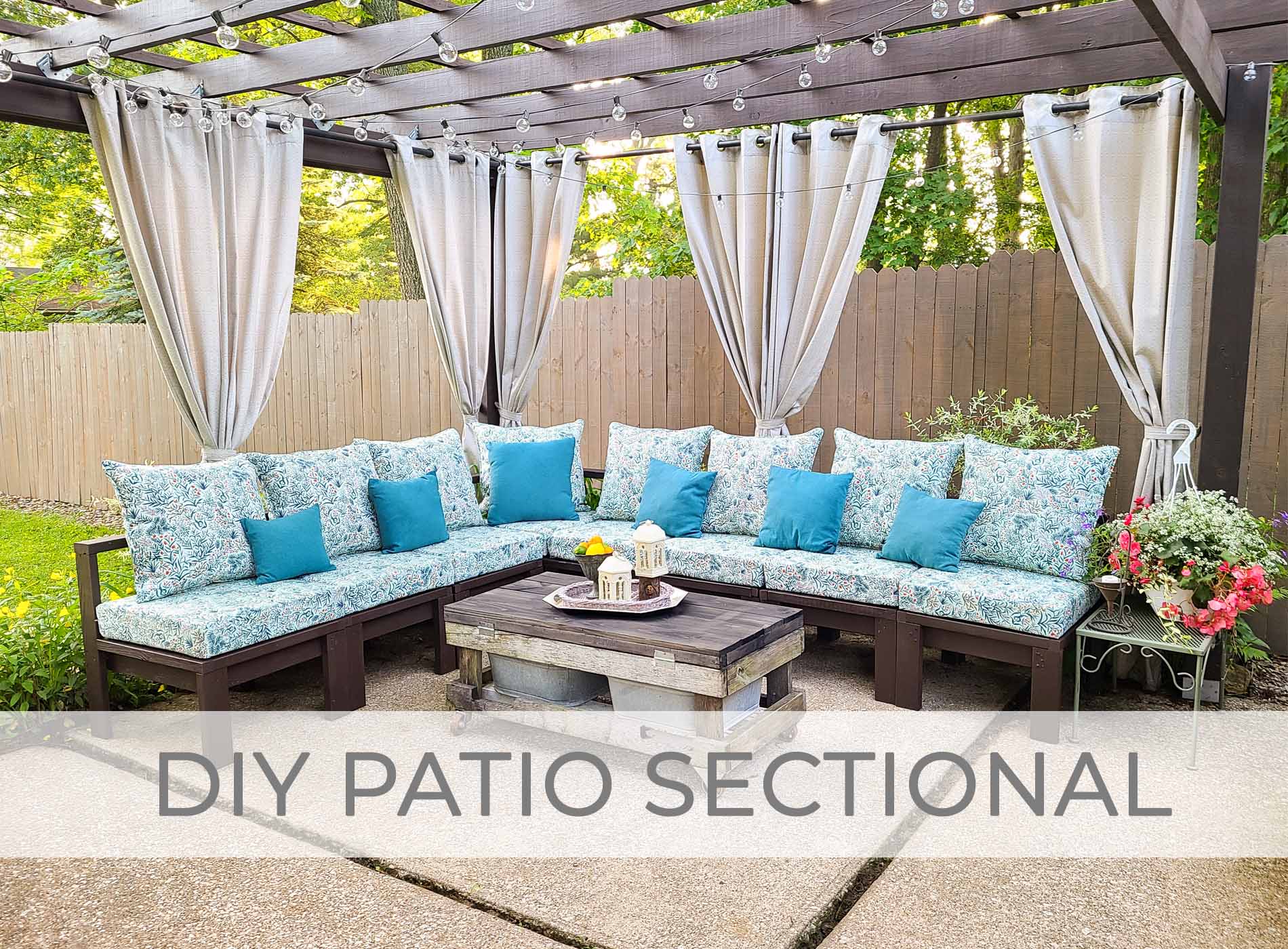 DIY Patio Secitonal Sofa Build Plans by Prodigal Pieces | prodigalpieces.com #prodigalpieces