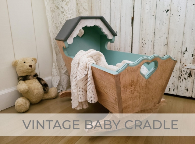 Vintage Baby Cradle Makeover by Larissa of Prodigal Pieces | prodigalpieces.com #prodigalpieces