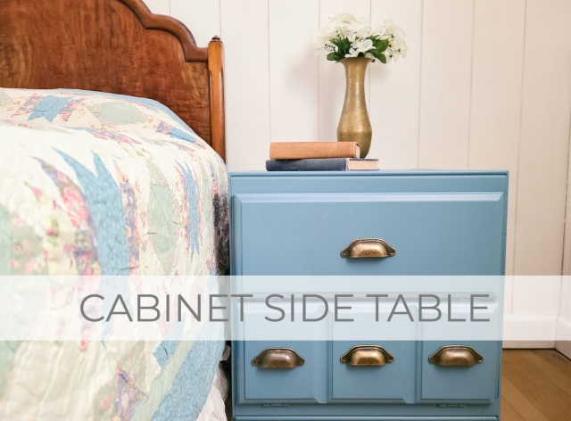 Vintage Cabinet Side Table Makeover & Rebuild by Larissa of Prodigal Pieces | prodigalpieces.com #prodigalpieces