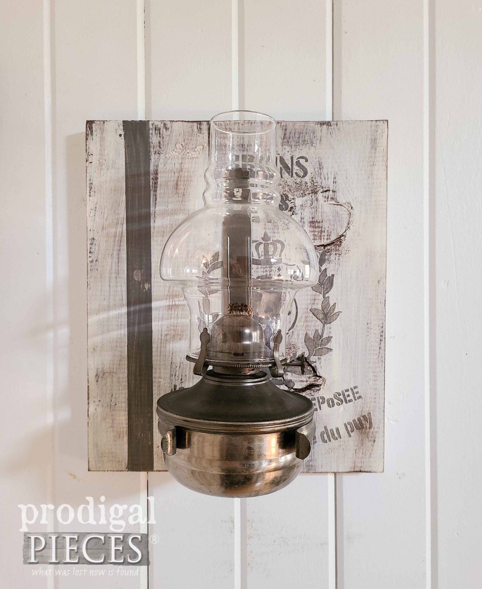 Rustic Chic Home Decor Oil Lamp | prodigalpieces.com #prodigalpieces 