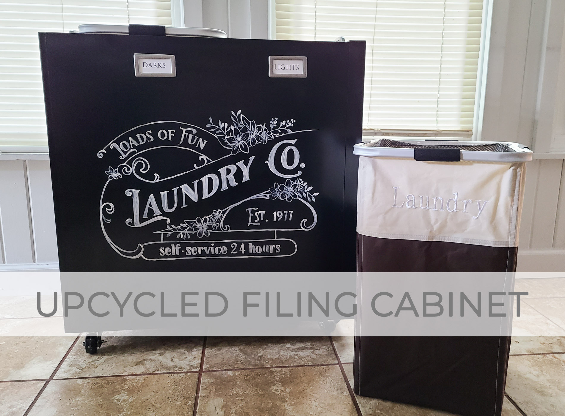 Upcycling Filing Cabinet into Portable Laundry Cabinet | prodigapieces.com #prodigalpieces
