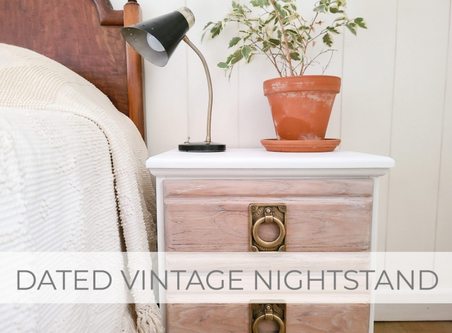 Dated Vintage Nightstand Makever by Larissa of Prodigal Pieces | prodigalpieces.com #prodigalpieces