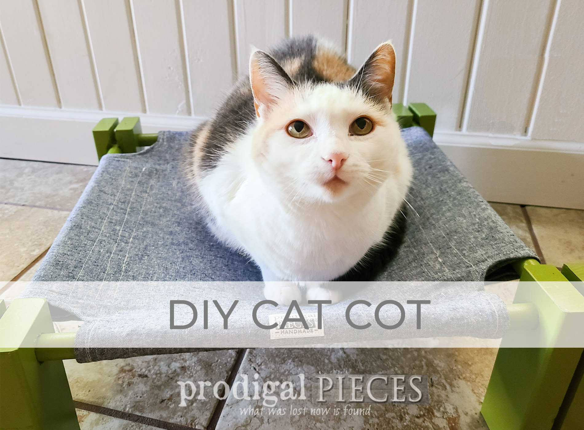 Tutorial for DIY Cat Cot Hammock or Dog Bed by Larissa of Prodigal Pieces | prodigalpieces.com #prodigalpieces
