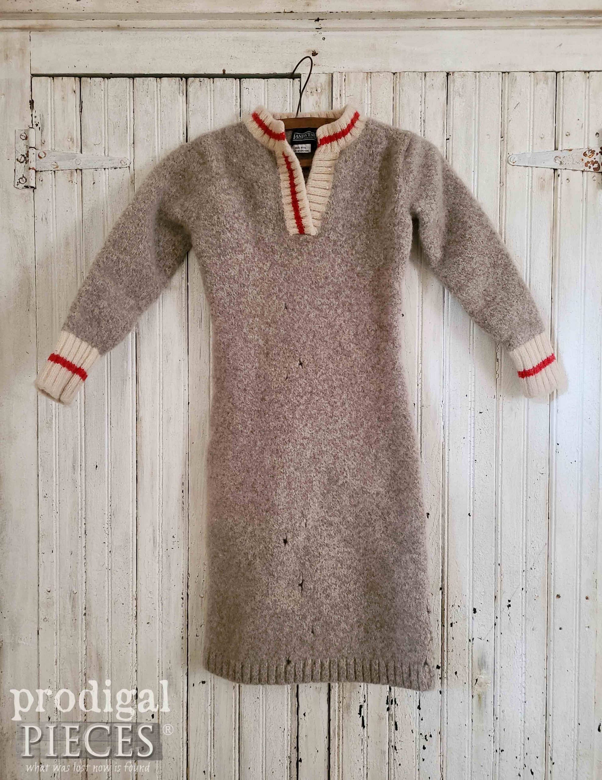 Felted Sweater Dress | prodigalpieces.com #prodigalpieces