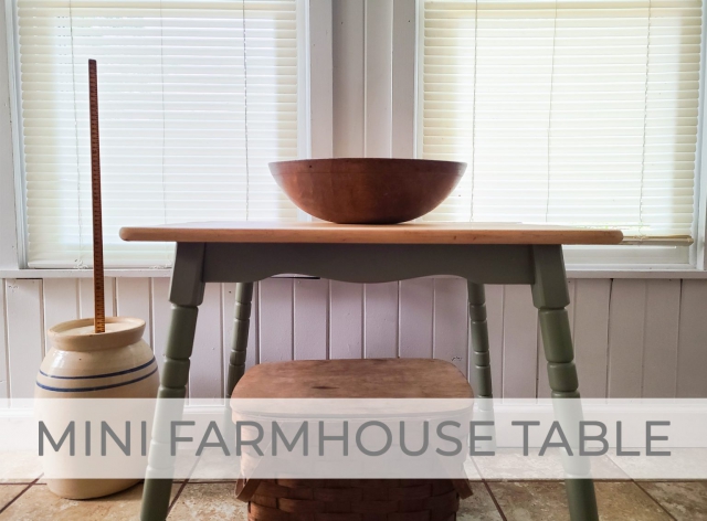 Mini Farmhouse Table Makeover by Larissa of Prodigal Pieces | prodigalpieces.com #prodigalpieces