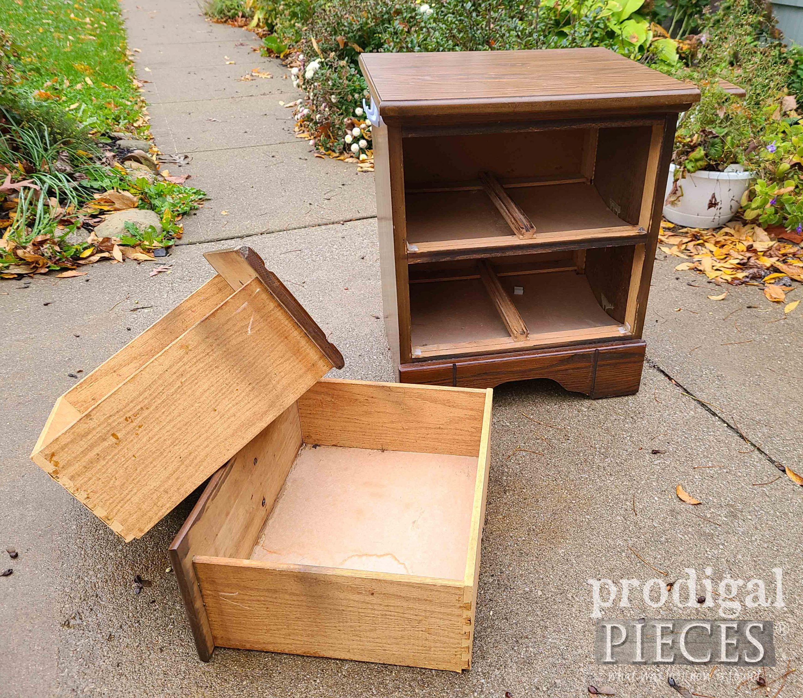 Vintage Nightstand Found Curbside by Larissa of Prodigal Pieces | prodigalpieces.com #prodigalpieces