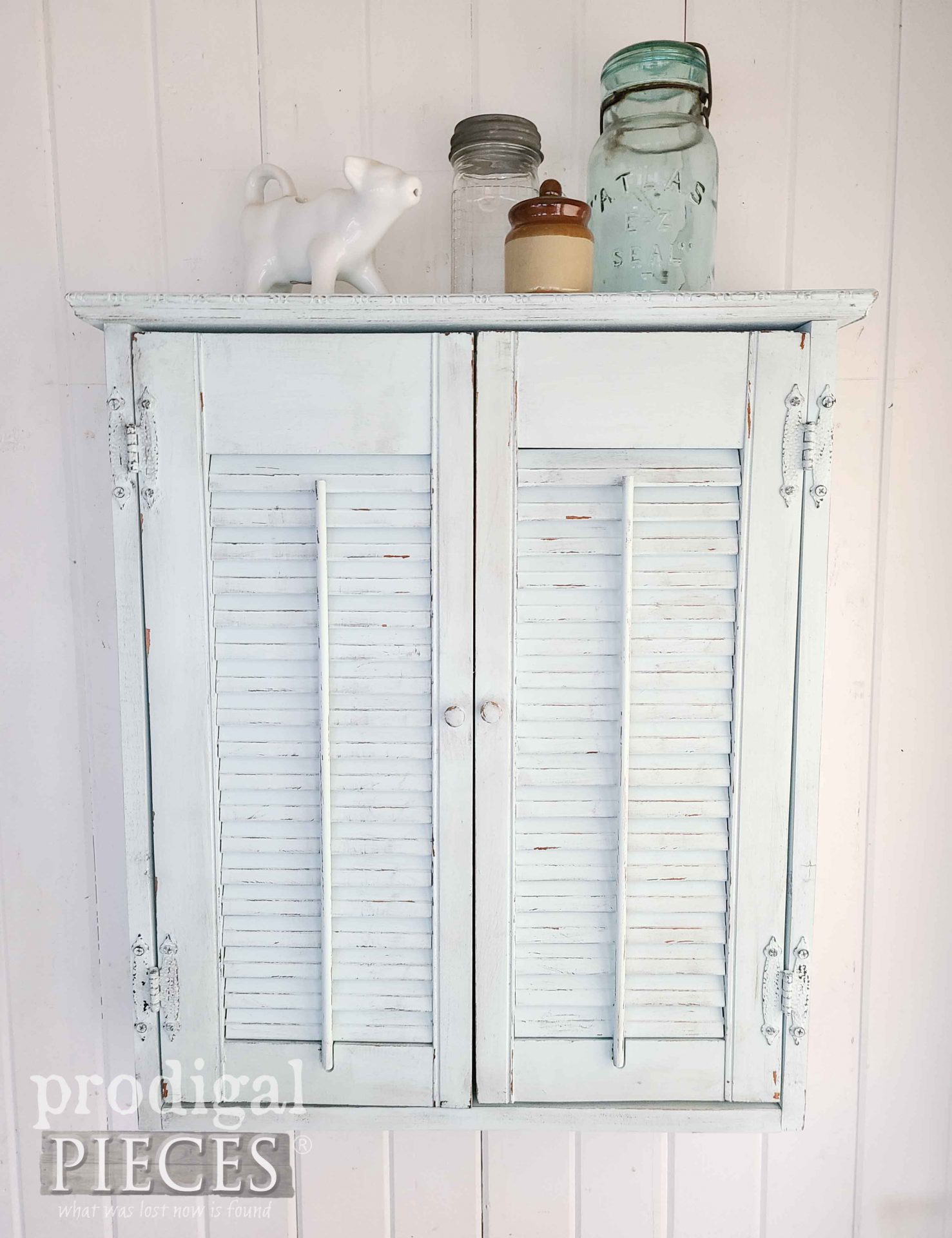 DIY Shutter Wall Cabinet Build by Larissa of Prodigal Pieces | prodigalpieces.com #prodigalpieces #home #diy #woodworking