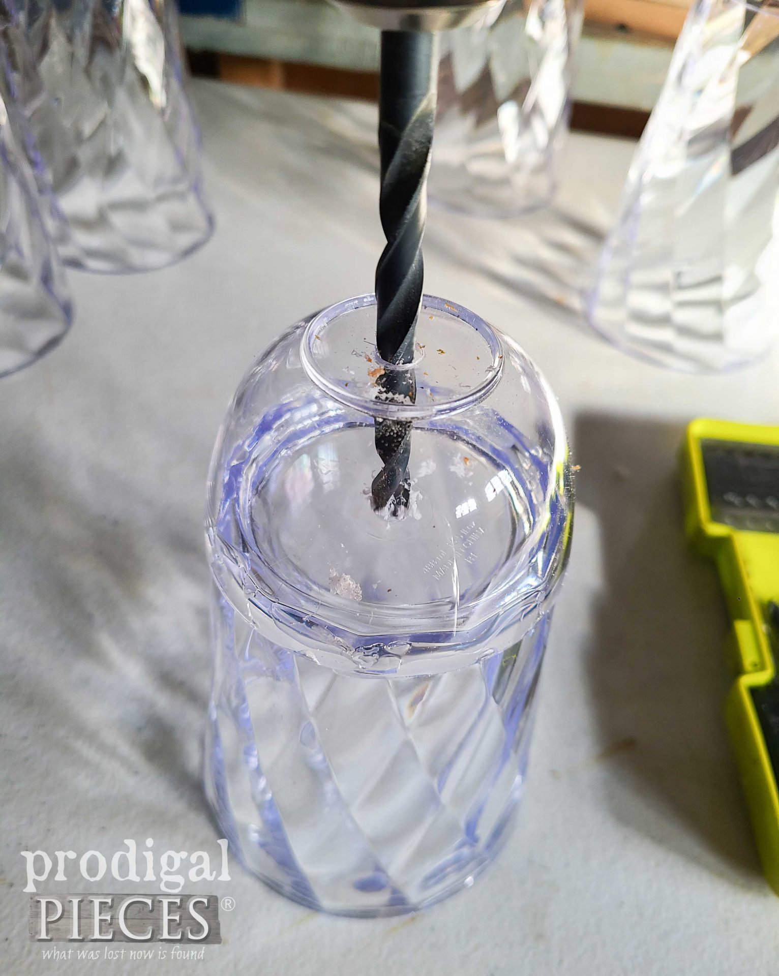 Drilling Cups Turned DIY Zinc Bells | prodigalpieces.com
