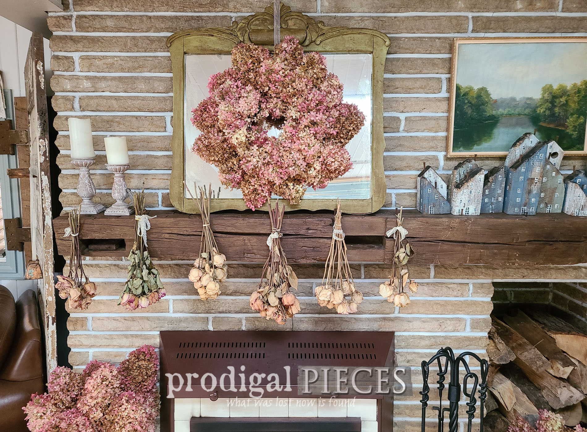 Featured DIY Hydrangea Wreath for Autumn Home Decor by Larissa of Prodigal Pieces | prodigalpieces.com #prodigalpieces #diy #fall #wreath #home #farmhouse