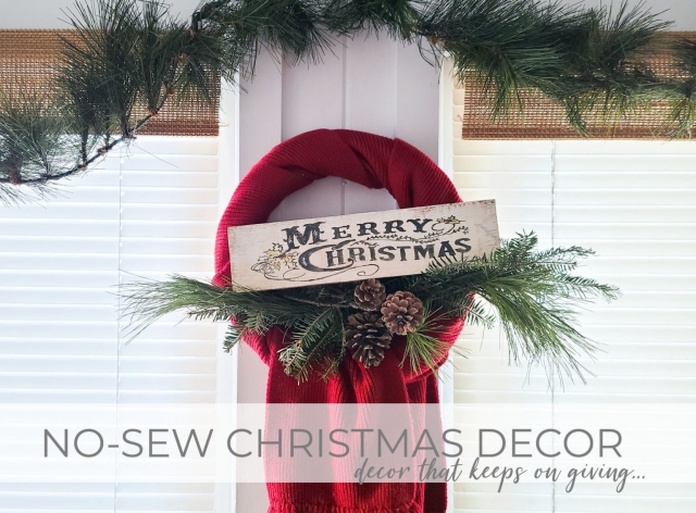No-Sew Christmas Decor Using Upcycled Scarves by Larissa of Prodigal Pieces | prodigalpieces.com #prodigalpieces
