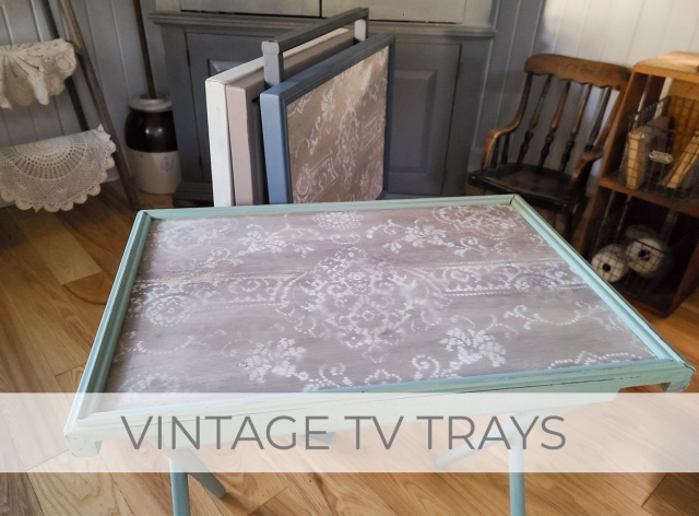 Vintage TVTrays with Stand Makeover by Larissa of Prodigal Pieces | prodigalpieces.com #prodigalpieces