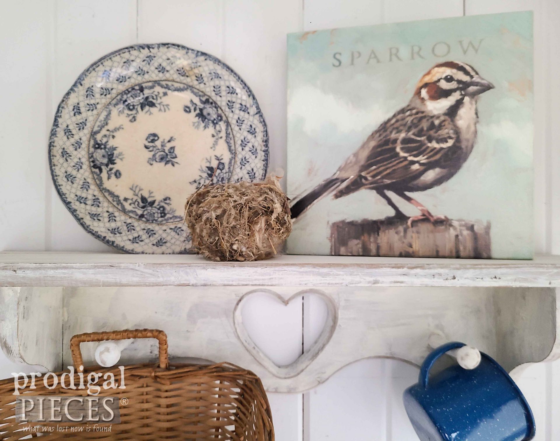Farmhouse Bird Nest | prodigalpieces.com #prodigalpieces #nest #farmhouse