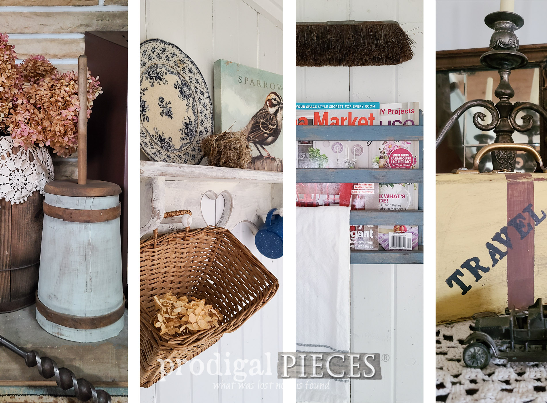 Featured Thrifty Farmhouse Makeovers ~ 4 for 1 ~ by Larissa of Prodigal Pieces | prodigalpiees.com #prodigalpieces