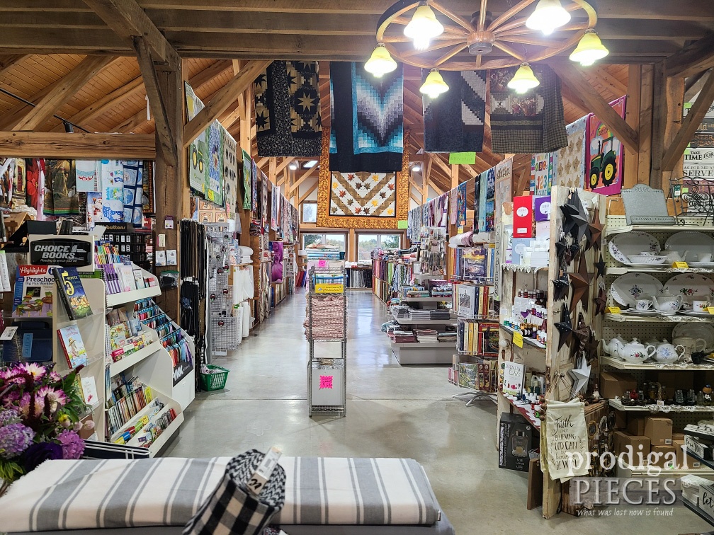 Local Fabric Store Built out of Reclaimed Wood | prodigalpieces.com #prodigalpieces