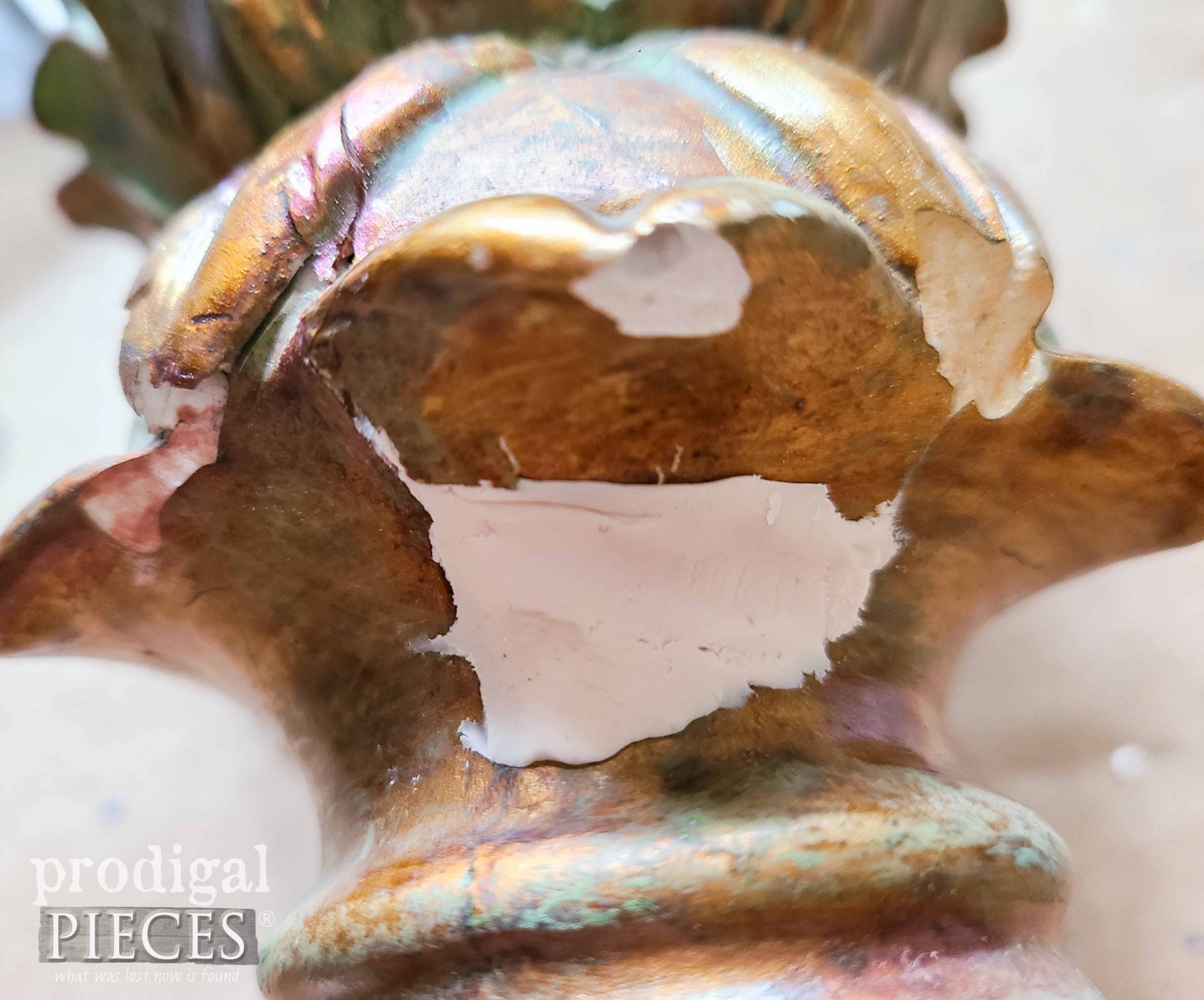 Repairing Broken Decor with Polymer Clay | prodigalpieces.com #prodigalpieces
