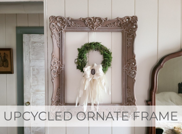 Upcycled Ornate Frame into Farmhouse Decor by Larissa of Prodigal Pieces | prodigalpieces.com #prodigalpieces